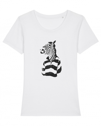 Cool Funky Zebra White
