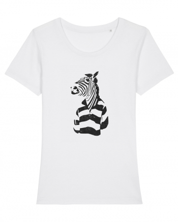 Cool Funky Zebra White