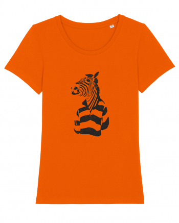 Cool Funky Zebra Bright Orange