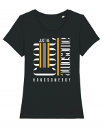 Handsomeboy Tricou mânecă scurtă guler larg fitted Damă Expresser