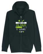 I don't get older I level Up Hanorac cu fermoar Unisex Connector