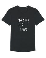 1+1=? Tricou mânecă scurtă guler larg Bărbat Skater
