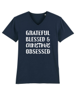 Christmas obsessed Tricou mânecă scurtă guler V Bărbat Presenter