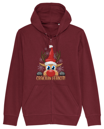 Craciun fericit cu ren Burgundy
