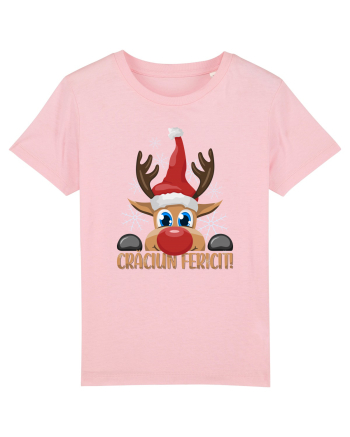 Craciun fericit cu ren Cotton Pink