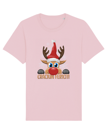 Craciun fericit cu ren Cotton Pink