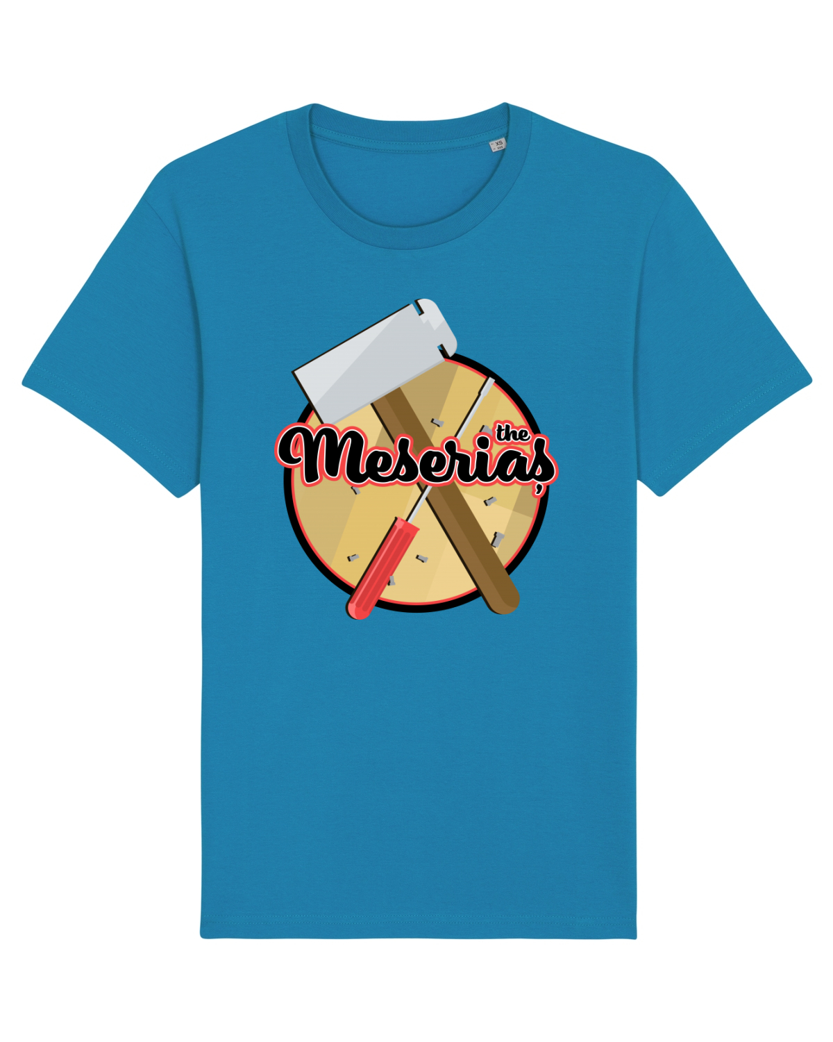 Tricou mânecă scurtă Unisex Rocker Azur