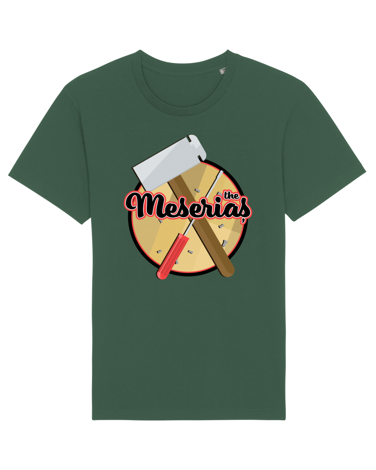 Tricou mânecă scurtă Unisex Rocker Bottle Green