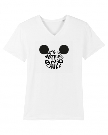 Let's do Nothing and Chill Design  White