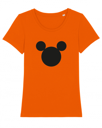 Mickey Mouse Design Bright Orange