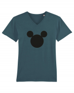 Mickey Mouse Design Tricou mânecă scurtă guler V Bărbat Presenter