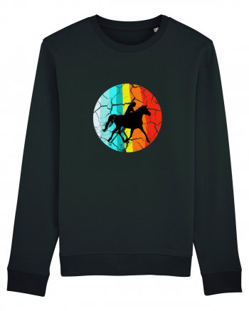 Retro Horse Riding Desugn Black