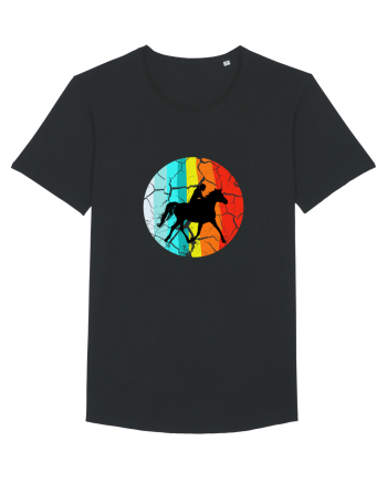 Retro Horse Riding Desugn Black