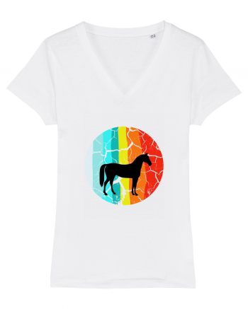 Retro Horse Design White