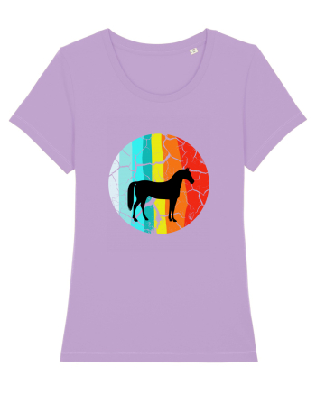 Retro Horse Design Lavender Dawn