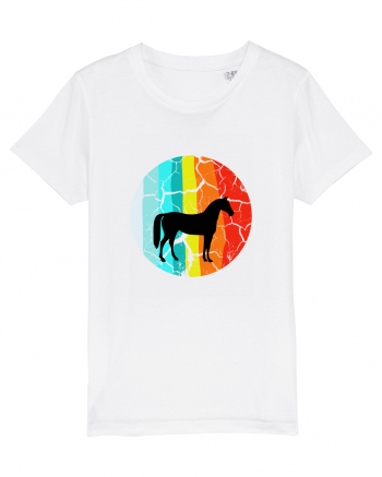 Retro Horse Design White