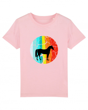 Retro Horse Design Cotton Pink