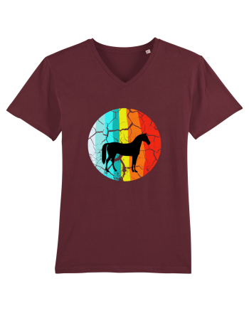 Retro Horse Design Burgundy