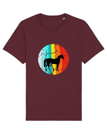 Retro Horse Design Burgundy