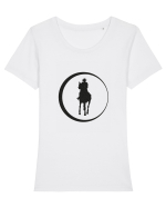 Ride On Design Tricou mânecă scurtă guler larg fitted Damă Expresser