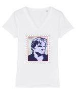 nichita Tricou mânecă scurtă guler V Damă Evoker