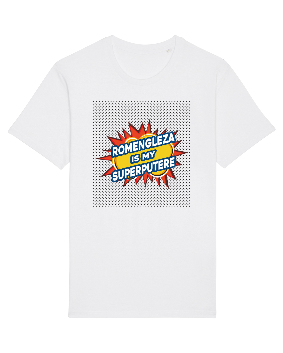 Tricou mânecă scurtă Unisex Rocker White