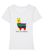 Lama Design Tricou mânecă scurtă guler larg fitted Damă Expresser