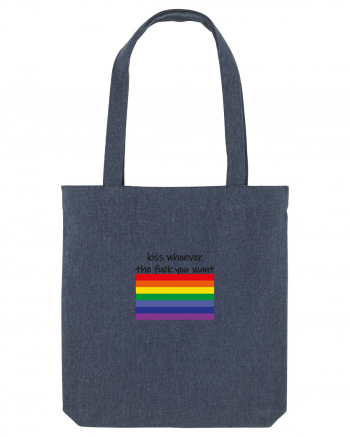 LGBT Kiss Design Midnight Blue