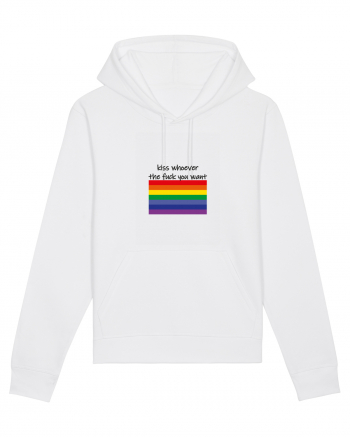 LGBT Kiss Design White