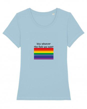 LGBT Kiss Design Sky Blue