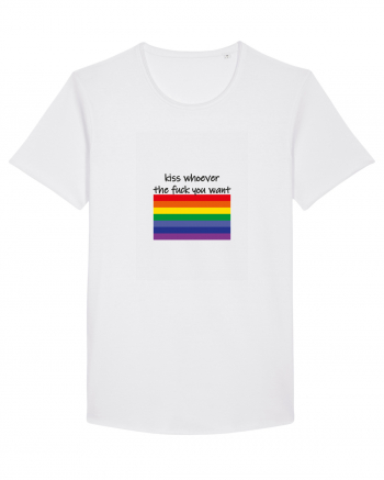 LGBT Kiss Design White