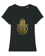 Hamsa   Tricou mânecă scurtă guler larg fitted Damă Expresser