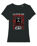 Save my cat Tricou mânecă scurtă guler larg fitted Damă Expresser