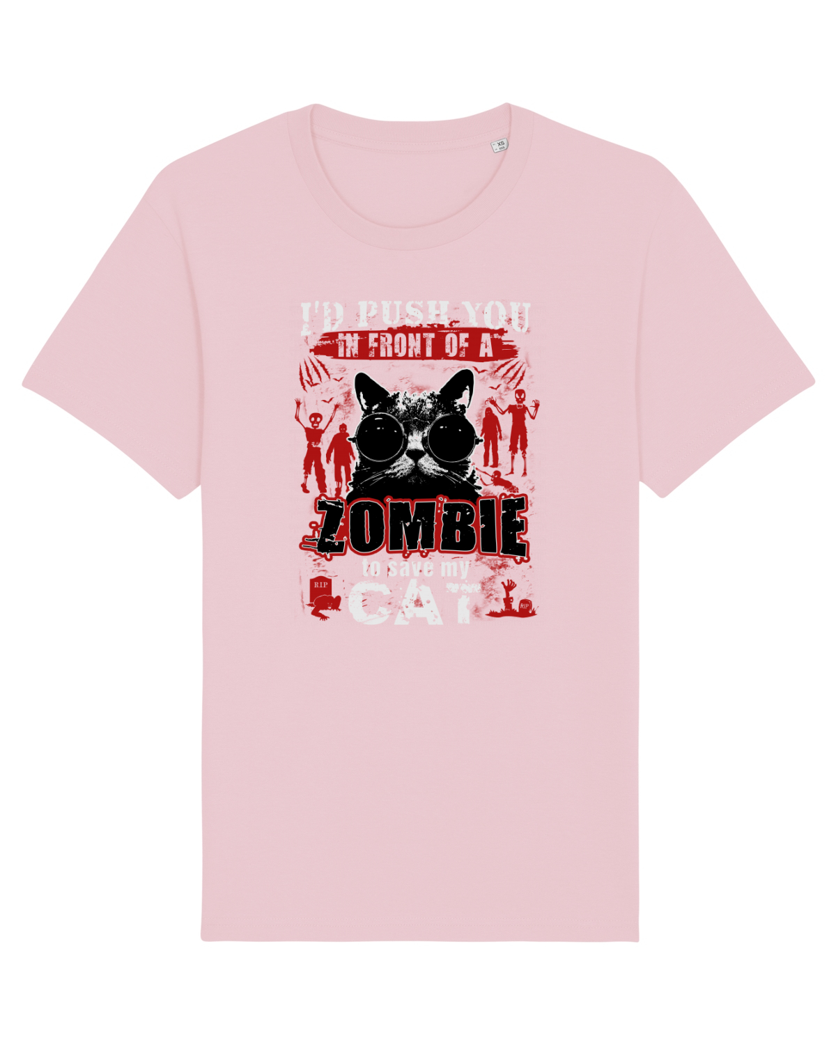 Tricou mânecă scurtă Unisex Rocker Cotton Pink
