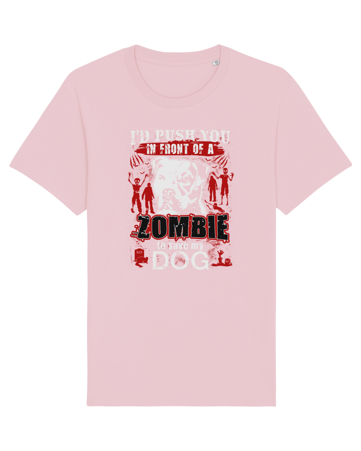 Tricou mânecă scurtă Unisex Rocker Cotton Pink