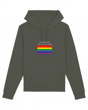LGBT Kiss Grey Design Khaki