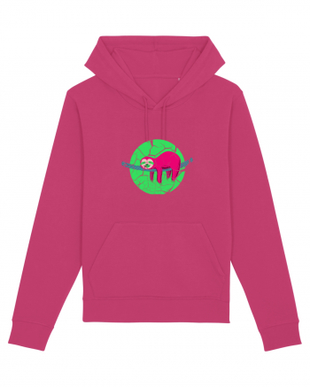 Vintage Lazy Sloth Design Raspberry