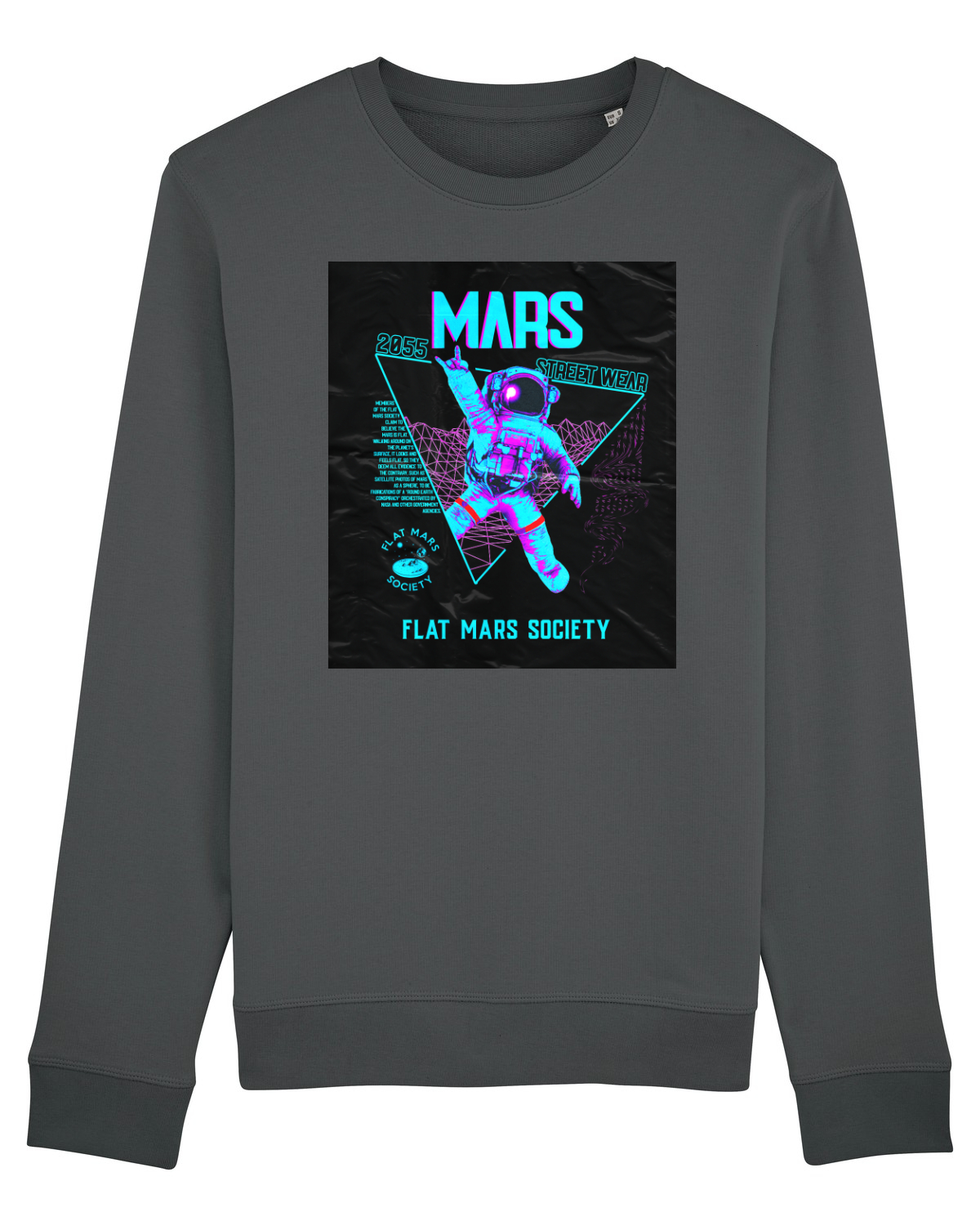 Bluză mânecă lungă Unisex Rise Anthracite