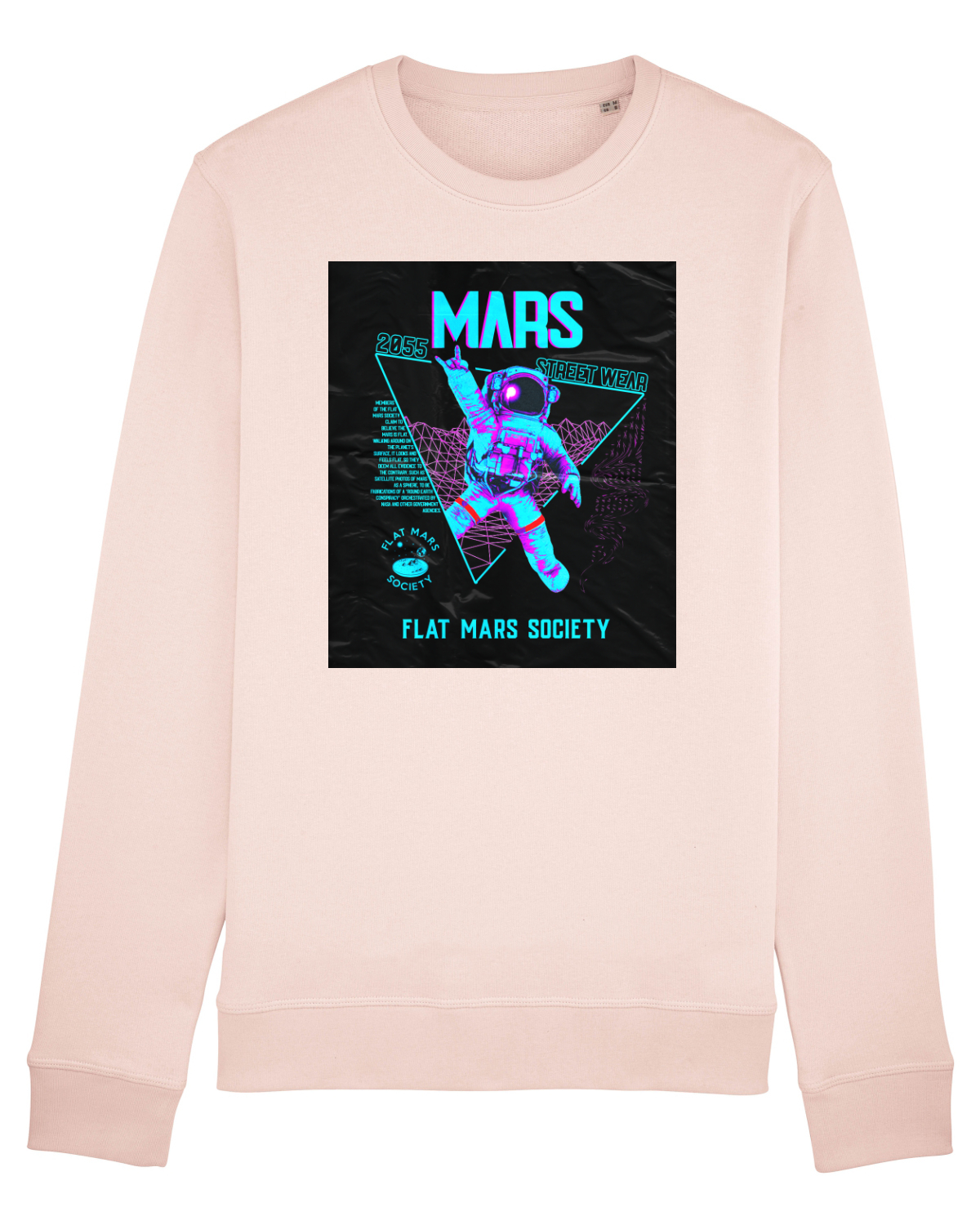 Bluză mânecă lungă Unisex Rise Candy Pink