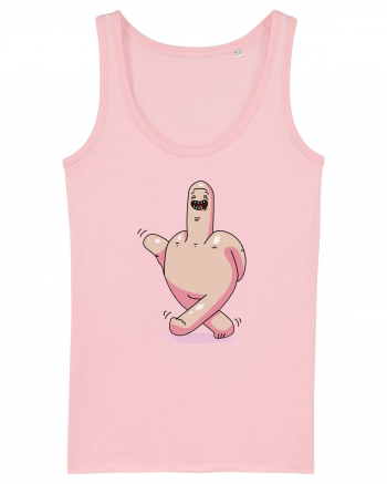 flip off man Cotton Pink