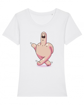 flip off man White