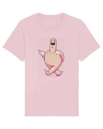 flip off man Cotton Pink