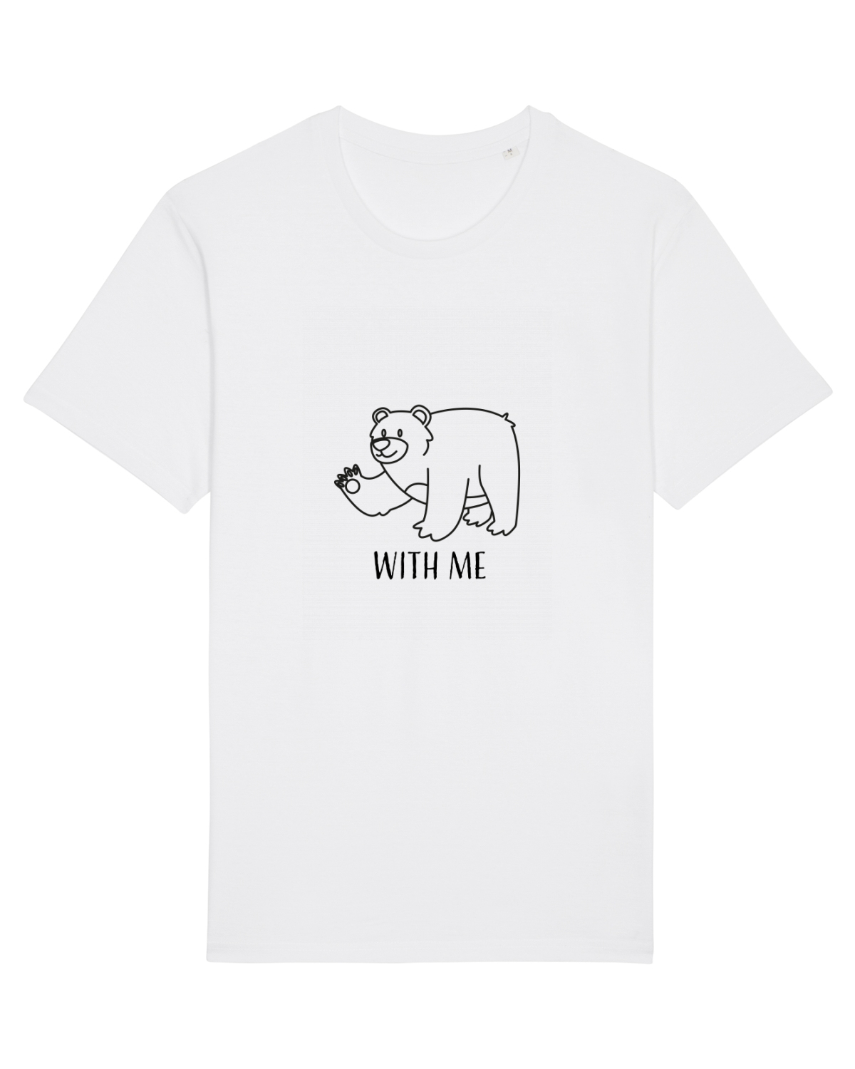 Tricou mânecă scurtă Unisex Rocker White