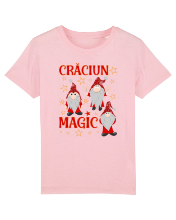 Craciun magic cu gnomi Cotton Pink