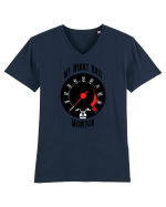 Heart Rate Monitor Tricou mânecă scurtă guler V Bărbat Presenter