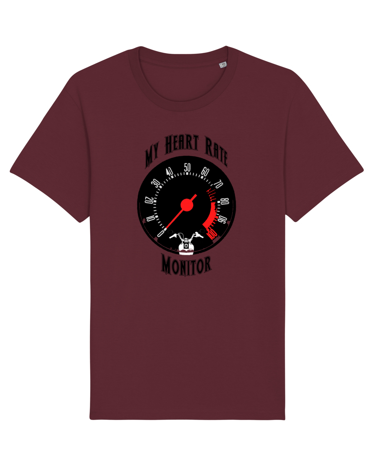 Tricou mânecă scurtă Unisex Rocker Burgundy
