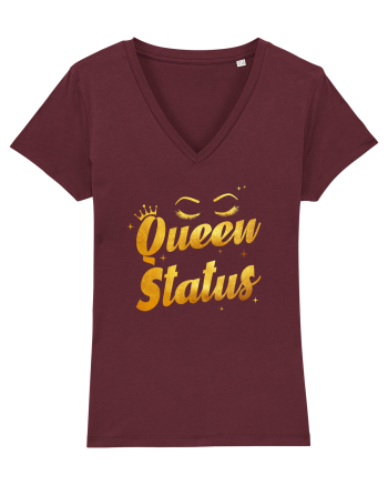 Queen status Burgundy