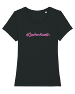 Queen Tricou mânecă scurtă guler larg fitted Damă Expresser