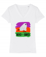 Boo-bird Tricou mânecă scurtă guler V Damă Evoker