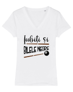 Iubiti si bilele negre Tricou mânecă scurtă guler V Damă Evoker
